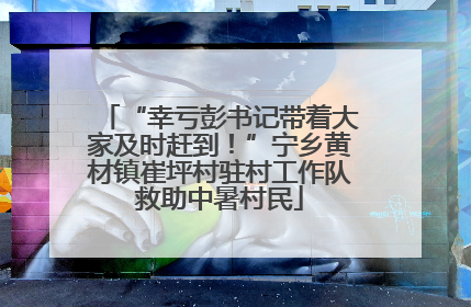 “幸亏彭书记带着大家及时赶到！”宁乡黄材镇崔坪村驻村工作队救助中暑村民