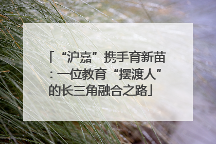“沪嘉”携手育新苗：一位教育“摆渡人”的长三角融合之路