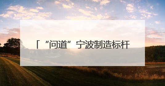 “问道”宁波制造标杆 25位临海大田企业家取回“发展真经”