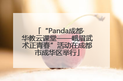 “Panda成都·华教云课堂——峨眉武术正青春”活动在成都市成华区举行