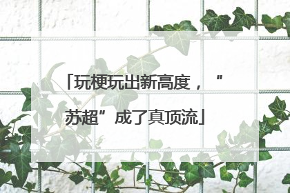 玩梗玩出新高度，“苏超”成了真顶流