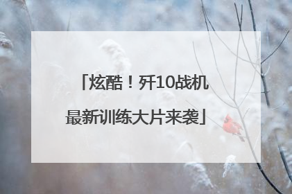 炫酷！歼10战机最新训练大片来袭