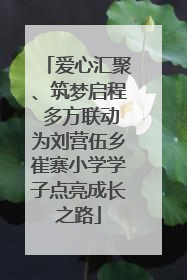 爱心汇聚、筑梦启程 多方联动为刘营伍乡崔寨小学学子点亮成长之路