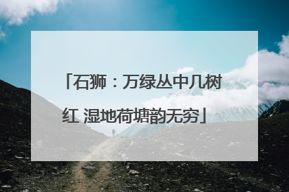 石狮：万绿丛中几树红 湿地荷塘韵无穷