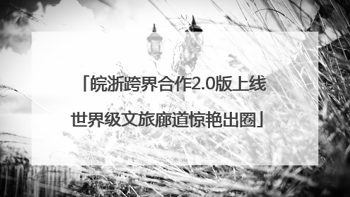 皖浙跨界合作2.0版上线 世界级文旅廊道惊艳出圈