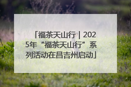 福茶天山行｜2025年“福茶天山行”系列活动在昌吉州启动