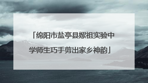 绵阳市盐亭县嫘祖实验中学师生巧手剪出家乡神韵