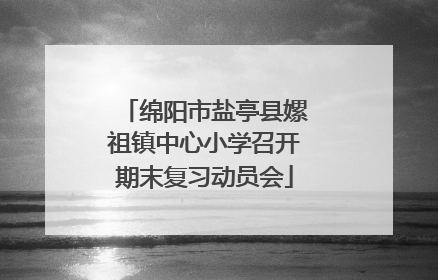 绵阳市盐亭县嫘祖镇中心小学召开期末复习动员会