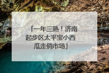 一年三熟！济南起步区太平宝小西瓜走俏市场
