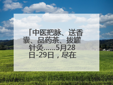 中医把脉、送香囊、品药茶、拔罐针灸……5月28日-29日，尽在山东医专附属医院中医夜市