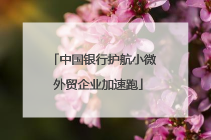 中国银行护航小微外贸企业加速跑