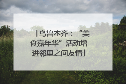 乌鲁木齐：“美食嘉年华”活动增进邻里之间友情