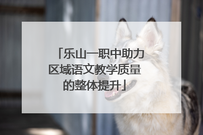 乐山一职中助力区域语文教学质量的整体提升