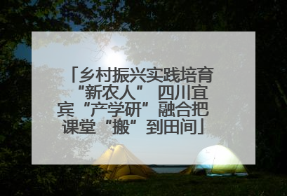 乡村振兴实践培育“新农人” 四川宜宾“产学研”融合把课堂“搬”到田间