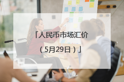 人民币市场汇价（5月29日）
