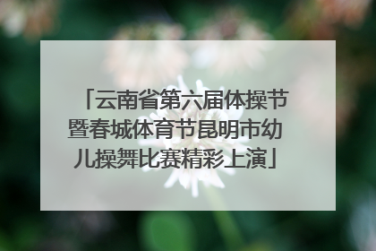 云南省第六届体操节暨春城体育节昆明市幼儿操舞比赛精彩上演
