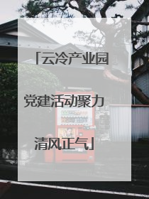 云冷产业园党建活动聚力清风正气