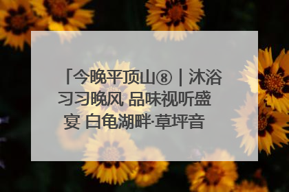 今晚平顶山⑧｜沐浴习习晚风 品味视听盛宴 白龟湖畔·草坪音乐会激情上演