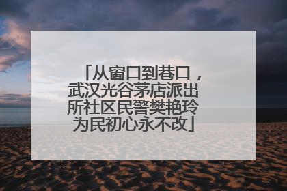 从窗口到巷口，武汉光谷茅店派出所社区民警樊艳玲为民初心永不改
