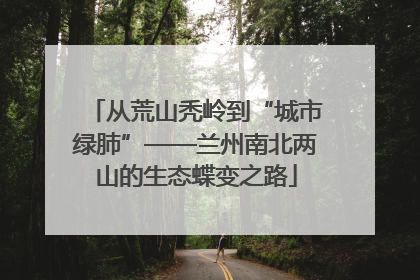从荒山秃岭到“城市绿肺”——兰州南北两山的生态蝶变之路