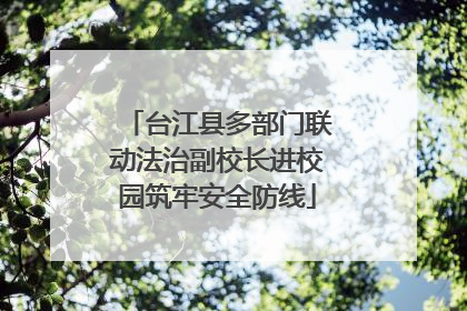 台江县多部门联动法治副校长进校园筑牢安全防线