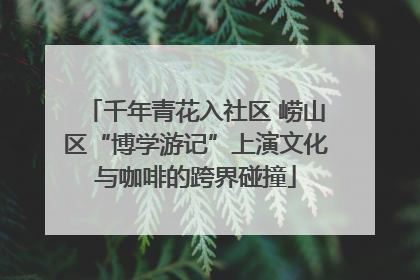 千年青花入社区 崂山区“博学游记”上演文化与咖啡的跨界碰撞