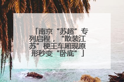 南京“苏超”专列启程，“散装江苏”梗王车厢现原形秒变“卧底”