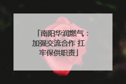 南阳华润燃气：加强交流合作 扛牢保供职责