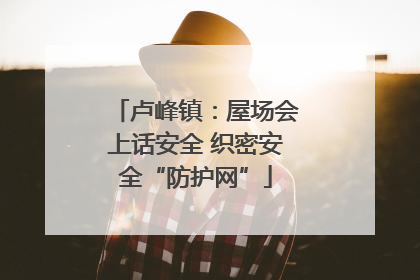 卢峰镇：屋场会上话安全 织密安全“防护网”