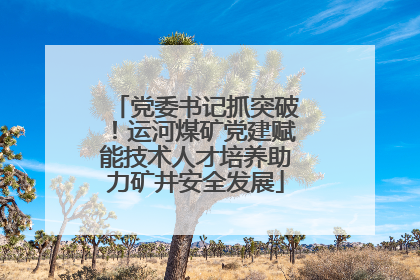 党委书记抓突破！运河煤矿党建赋能技术人才培养助力矿井安全发展
