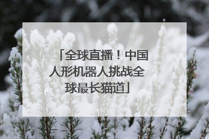 全球直播！中国人形机器人挑战全球最长猫道