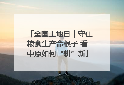 全国土地日｜守住粮食生产命根子 看中原如何“耕”新