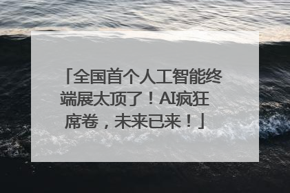 全国首个人工智能终端展太顶了！AI疯狂席卷，未来已来！