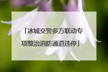 冰城交警多方联动专项整治消防通道违停