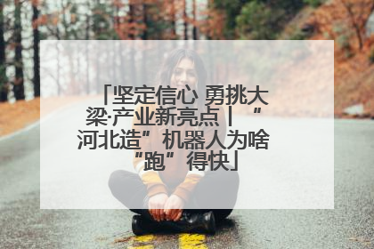 坚定信心 勇挑大梁·产业新亮点丨“河北造”机器人为啥“跑”得快