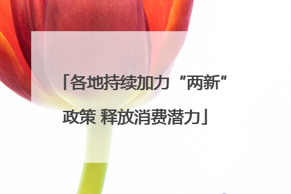 各地持续加力“两新”政策 释放消费潜力