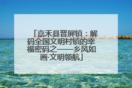 嘉禾县晋屏镇：解码全国文明村镇的幸福密码之——乡风如画·文明领航