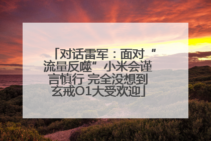 对话雷军：面对“流量反噬”小米会谨言慎行 完全没想到玄戒O1大受欢迎