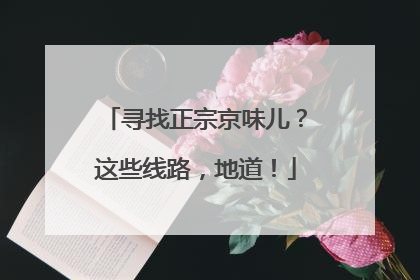 寻找正宗京味儿？这些线路，地道！