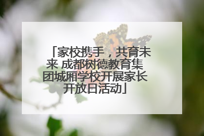 家校携手，共育未来 成都树德教育集团城厢学校开展家长开放日活动