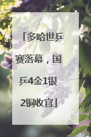 多哈世乒赛落幕，国乒4金1银2铜收官