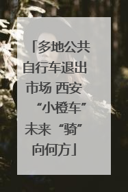 多地公共自行车退出市场 西安“小橙车”未来“骑”向何方
