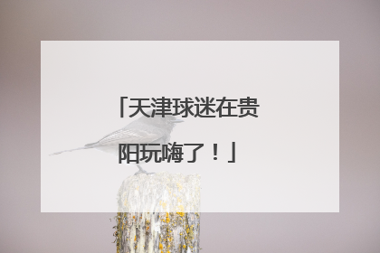 天津球迷在贵阳玩嗨了！