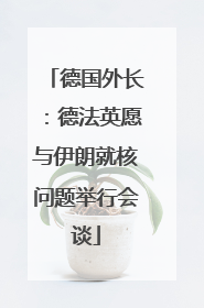 德国外长：德法英愿与伊朗就核问题举行会谈