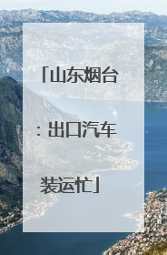 山东烟台：出口汽车装运忙