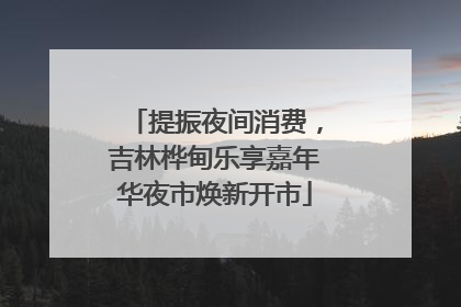 提振夜间消费，吉林桦甸乐享嘉年华夜市焕新开市