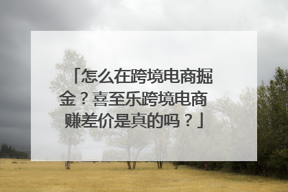 怎么在跨境电商掘金？喜至乐跨境电商赚差价是真的吗？
