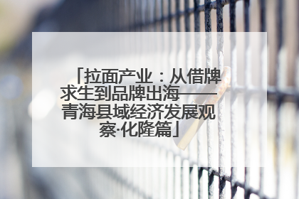 拉面产业：从借牌求生到品牌出海——青海县域经济发展观察·化隆篇