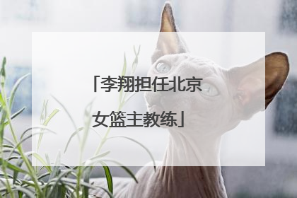 李翔担任北京女篮主教练