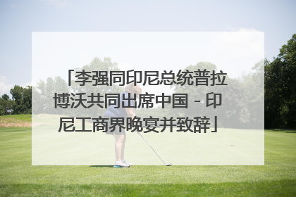 李强同印尼总统普拉博沃共同出席中国－印尼工商界晚宴并致辞